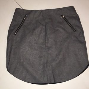 Dark Grey H&M Mini Skirt
